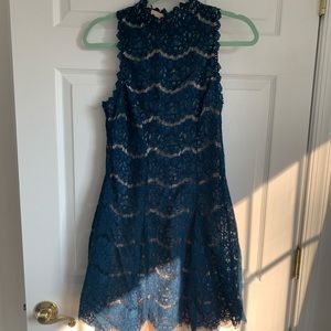 Francescas dark teal lace dress
